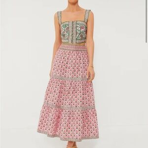 PINK CITY PRINTS Rose Hyacinth Lucia Skirt